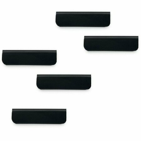 DURABLE OFFICE PRODUCTS Clip, Magnetic, 2-3/8inWx5/8inH, Black, 10PK DBL470501